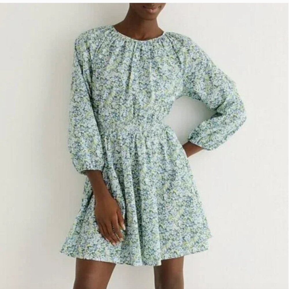 J.Crew x Liberty Fabric Palermo 100% Cotton Floral Mini Dress